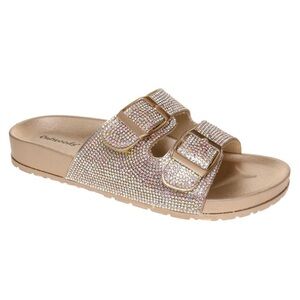 Outwoods spiced rhinestone rose gold sandals